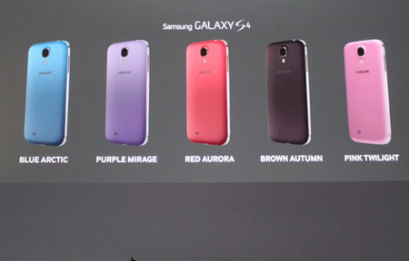 Samsung Galaxy S4 推五款新顏色