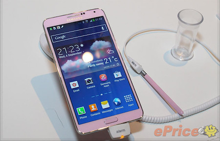 粉紅 Samsung Galaxy Note 3 香港上市有期