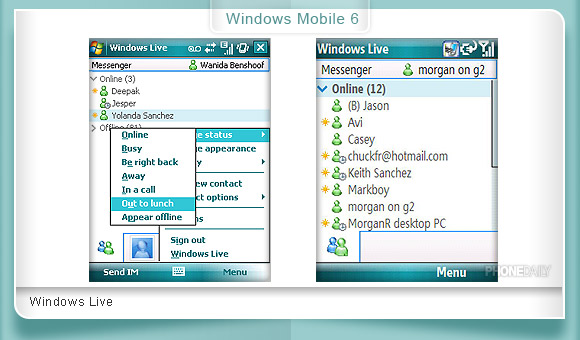 完美版 手機 MSN 體驗！率先檢視 WM6 改進系統
