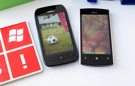 二個芒果入門選擇：Nokia Lumia 710 vs Acer M310