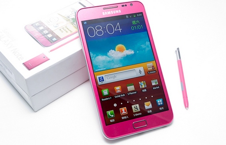 【新機寫真】史上最有份量的粉紅手機 Galaxy Note